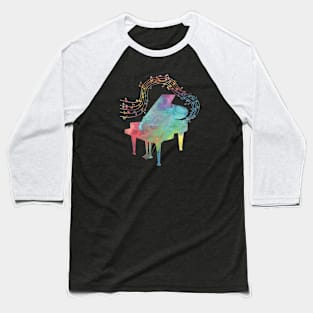 Piano And Music Notes Baseball T-Shirt